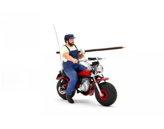 BUD SPENCER MOTOZODIACO TUAREG 223-2 & TERENCE HILL MOTO OSSA AE73 Laudoracing 1:18